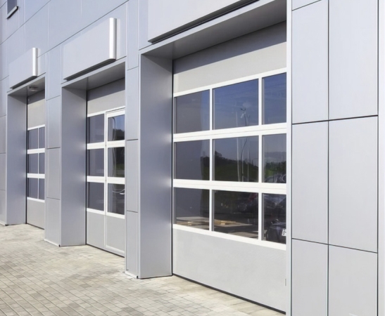 Панорамные ворота Алютех Alutrend в Анапе