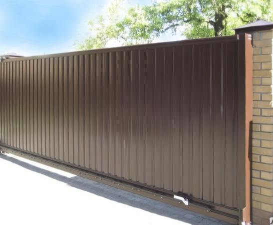 Ворота из профнастила в Анапе