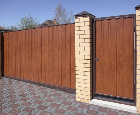 Ворота из металлического сайдинга в Анапе